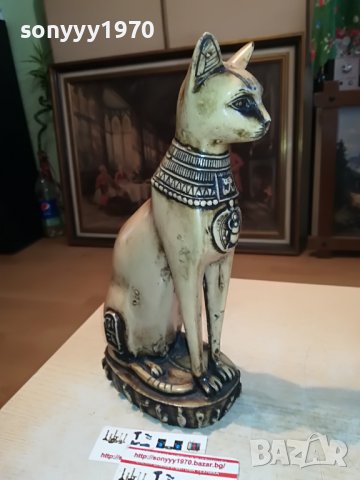 КОТКА СФИНКС ОТ ФРАНЦИЯ 30Х16Х10СМ-2610221539L, снимка 11 - Антикварни и старинни предмети - 38460526