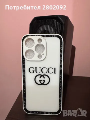 Продавам стилен кейс Gucci за iPhone 14 Pro – цена: 12.99 лв