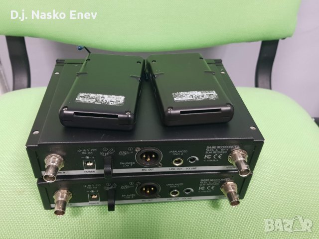 Shure SLX14 instrumental set /800-820 MHz/ х 2 бр. професионално дистанционно, снимка 2 - Микрофони - 30537259