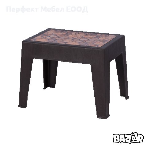 Масичка за кафе,за шезлонг,за чадър 40/55 см. с декор, снимка 2 - Градински мебели, декорация  - 36934091