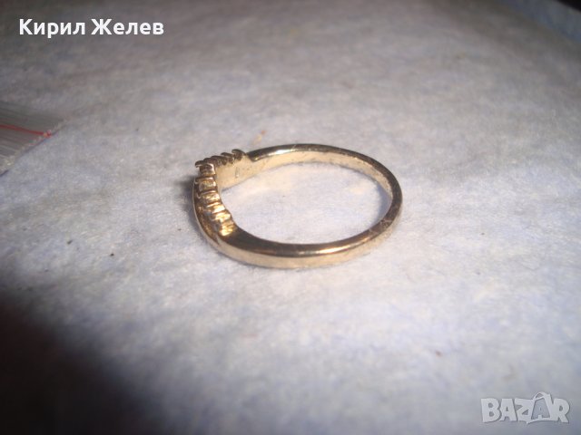 ПОСРЕБРЕН КРИСТАЛЕН НЕЖЕН АРТ ПРЪСТЕН 27786, снимка 4 - Пръстени - 37488866