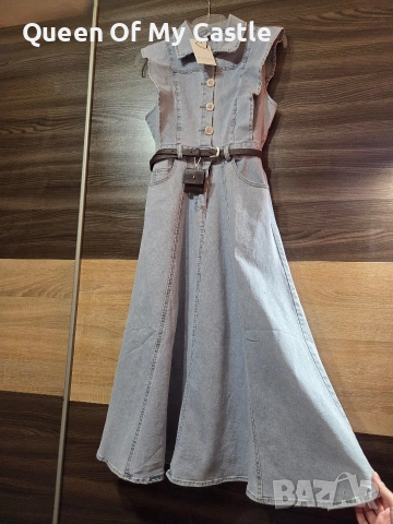 Красива деним роклята , снимка 4 - Рокли - 54334251
