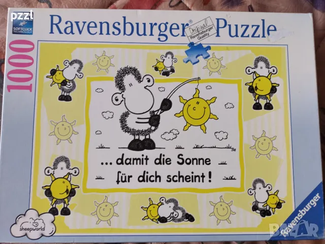 [Неналичен] Пъзел "The sun shines for you" Sheepworld 2006г.1000 части, снимка 1