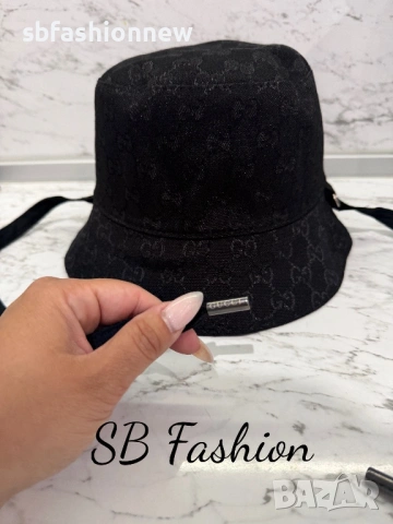 Gucci черна шапка, снимка 6 - Шапки - 54100112