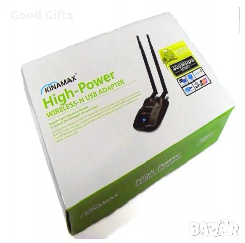 Мощна антена за интернет Kinamax WiFi Adapter