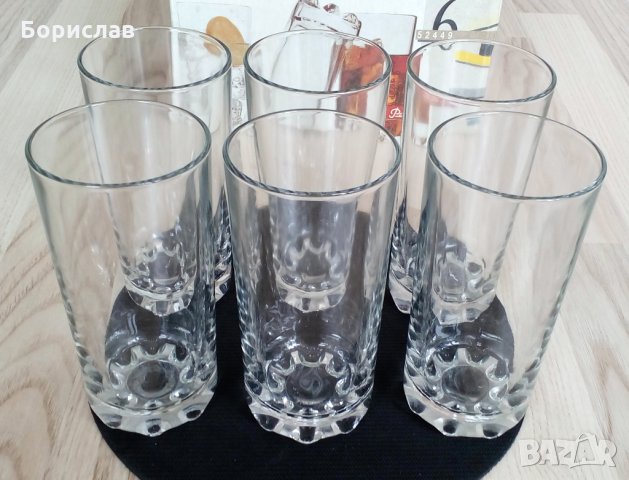 Комплект Чаши за вода, безалкохолно, сок - 6 броя, снимка 2 - Чаши - 34416859