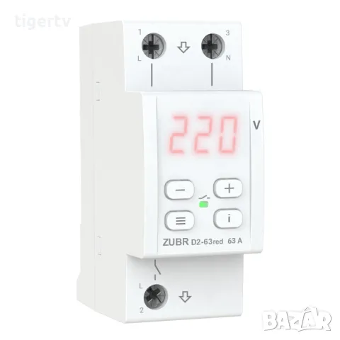 ZUBR D2-40/D2-50/D2-63 Red Релета за защита на напрежение, гаранция 3 г, снимка 2 - Друга електроника - 33315592