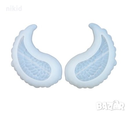 3d Гигант крило с релеф пафти силиконов молд форма фондан шоколад гипс смола и др украса декор крила, снимка 2 - Форми - 29556047