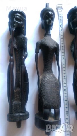 Африкански Абаносови фигури, снимка 3 - Антикварни и старинни предмети - 31546615