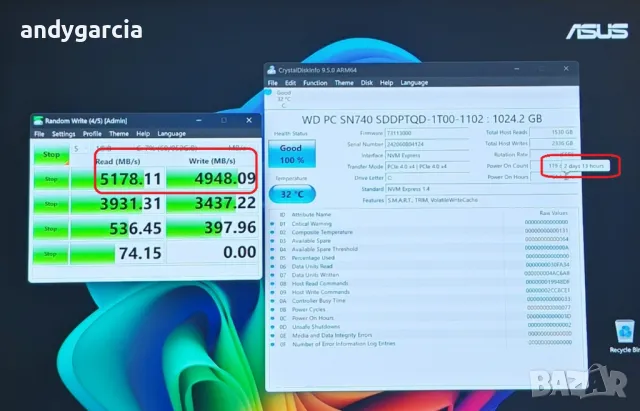 ASUS ProArt PZ13/3K OLED Touch 100% DCI-P3/Snapdragon X Plus/16GB RAM/1TB SSD NVMe лаптоп таблет, снимка 13 - Лаптопи за работа - 49035001