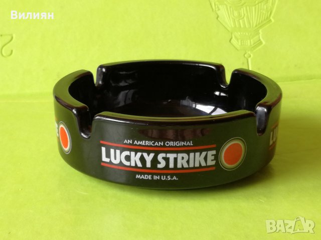 Керамичен пепелник ''Lucky Strike'', снимка 1