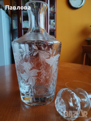 Кристални шише, ваза, пепелник, Художествена серия , снимка 5 - Вази - 54069548