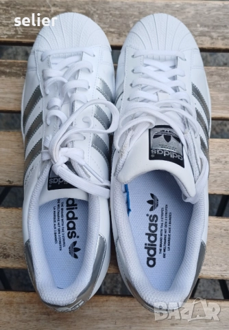 ADIDAS SUPERSTAR-оригинални маратонки Размер:41 Стелка:26см Нови,без кутия и етикети Маратонките са , снимка 2 - Маратонки - 52648881