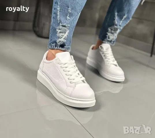 Бели мъжки маратонки , снимка 2 - Маратонки - 50373070