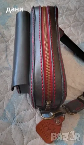 Дамска чанта от естествена кожа , снимка 5 - Чанти - 48846841