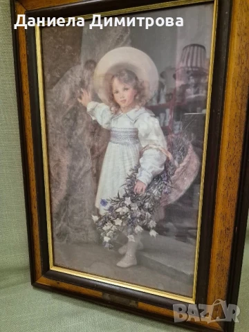 Картина принт, с малко момиченце, снимка 5 - Картини - 51025257