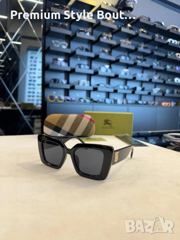 Слънчеви очила prada ray ban Burberry chanel с ув защита, с черен обикновен калъф  на марката , снимка 18 - Слънчеви и диоптрични очила - 54174325