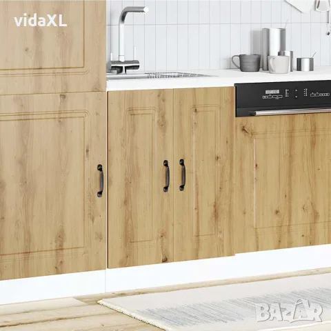 vidaXL Шкаф за мивка, Kalmar, дъб артизан 60x46x81,5см инженерно дърво, снимка 3 - Шкафове - 56148267