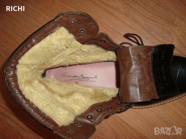 FLORIS VAN BOMMEL- естествена кожа мъжки боти, снимка 3 - Мъжки боти - 30392855