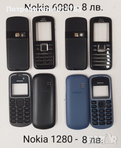 Панели за Nokia  N96, 7900, 7500, 6280, 2220 slide, 3110 classic, 3100, 6080, 1280, 5030, 5320, снимка 8 - Резервни части за телефони - 51986301