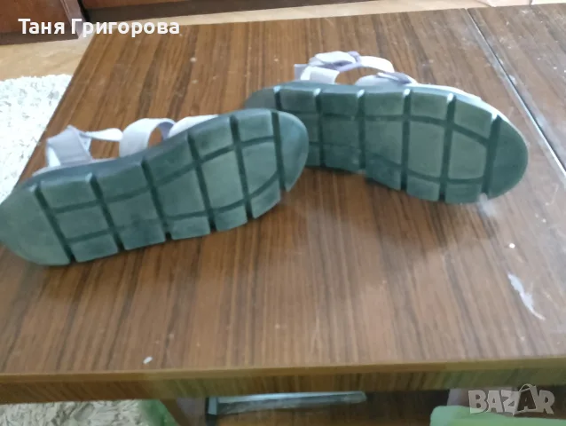 Бледо лилави дамски сандали естествена кожа, снимка 4 - Сандали - 55738929