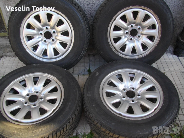 4бр. зимни 215/65/16 с железни джанти за джип Дачия,рено,нисан,опел