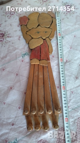 Стара дървена закачалка , снимка 8 - Антикварни и старинни предмети - 52129521