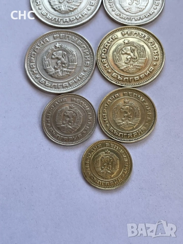 Монети 1990 година 1, 2, 5, 10, 20, 50 стотинки и 1 лев. Пълен лот., снимка 8 - Нумизматика и бонистика - 51309542