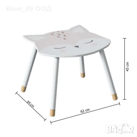 Детски сет маса със столче "Лиса", снимка 3 - Маси - 49048365