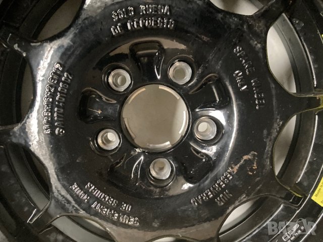 Сгъваема 16 цола патерица резервна гума за мерцедес бенц, снимка 2 - Части - 44342186