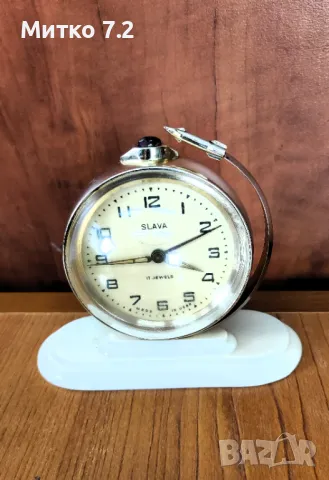 Будилник Слава 1962 глобус,ракета