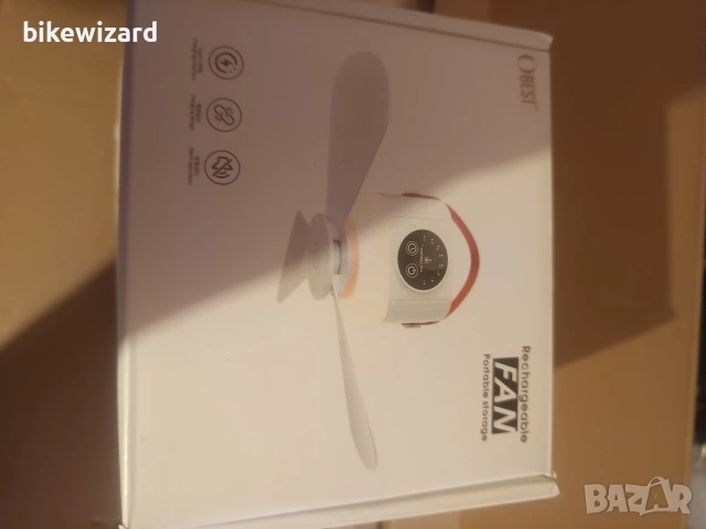 USB къмпинг вентилатор с LED светлина и дистанционно управление – акумулаторен + стойка НОВ, снимка 5 - Къмпинг осветление - 53720330