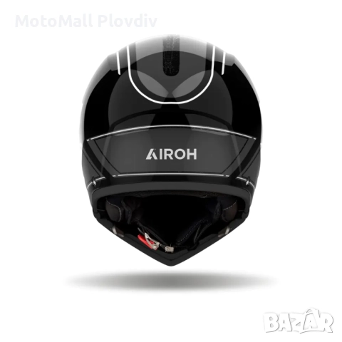 Каска Airoh J110 Raster Dark Grey Gloss, снимка 6 - Аксесоари и консумативи - 51784035