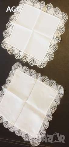 Винтидж кърпички с изящна дантела плетена на една кука, снимка 3 - Други - 39991798
