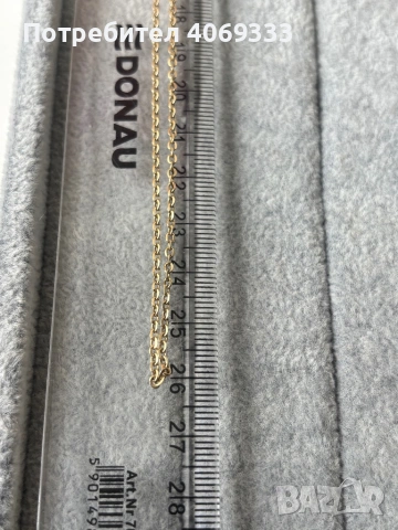 Златен синджир 3.8гр 14 карата, снимка 2 - Колиета, медальони, синджири - 54276333