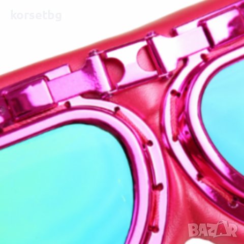 Розови мото очила 25043 - Ликвидация!, снимка 3 - Слънчеви и диоптрични очила - 37740910