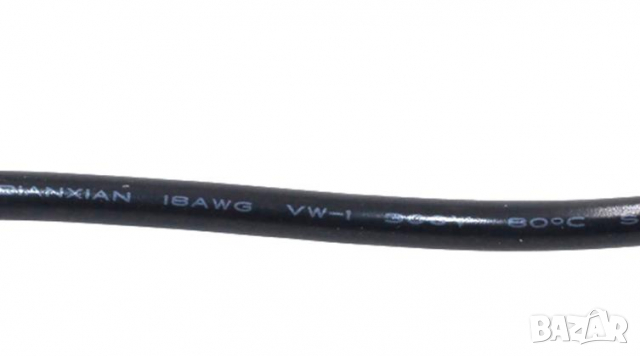 18AWG DC Power Plug 2 Метра 5.5x2.1 мм Мъжко към 5.5x2.1 мм Мъжко CCTV Кабел Конектор Адаптер 12V 10, снимка 3 - Други - 36576720