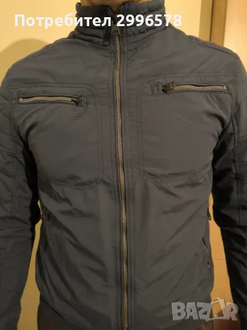 Мъжко яке размер L тъмно синьо пролетно есенно, снимка 5 - Якета - 47947263