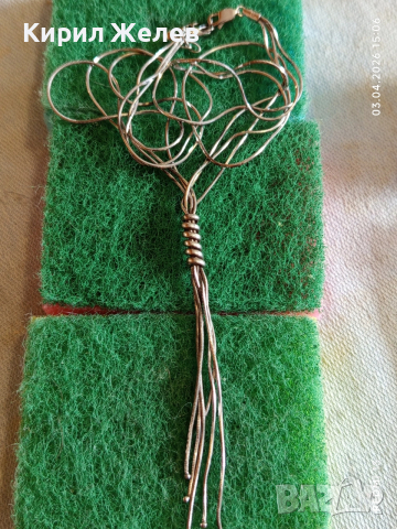 Авторско сребърно колие стил и елегантност 11940