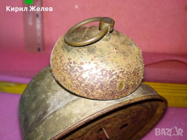 JUNGHANS Стар КОЛЕКЦИОНЕРСКИ МЕХАНИЧЕН НЕМСКИ БУДИЛНИК от ЦАРСКО ВРЕМЕ ЮНГХАНС 43682, снимка 9 - Антикварни и старинни предмети - 44463799
