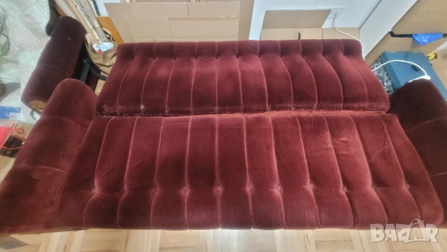 Триместен диван, функция сън, снимка 3 - Дивани и мека мебел - 52406492