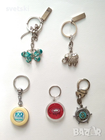 Лот от пет броя стари ключодържатели (три от тях с кутии) - обща цена 15 евро