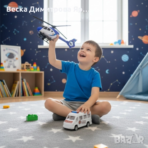 Комплект полицейски хеликоптер и бус S.W.A.T., снимка 4 - Влакчета, самолети, хеликоптери - 52671436