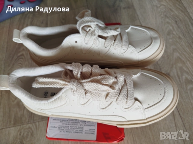 Бели кецове 41 номер, снимка 14 - Маратонки - 54200705