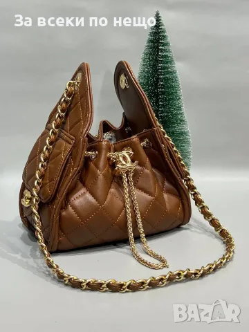 Chanel Луксозна Кожена Капитонирана Дамска Чанта Тип Торба С Верижка - Различни Цветове Код SEM-969