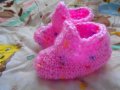 Бебешки терличета за новородени в розово, снимка 1