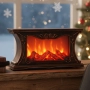 Декоративна LED камина с реалистичен ефект на пламък и жарава, снимка 3