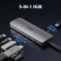 Нов USB Type C Хъб 4 в 1 10Gbps Мултипорт Адаптер за MacBook iPad Surface, снимка 2