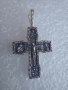 Сребърен кръст спаси и съхрани, снимка 1 - Колиета, медальони, синджири - 42469003