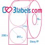 3labels Етикети на ролка за цветни инкджет принтери - Epson, Afinia, Trojan inkjet, снимка 8